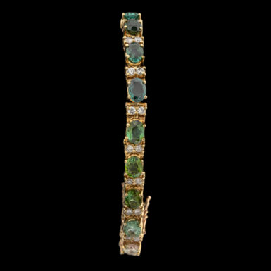 Pre-Owned 14K Rainbow Tourmaline Bracelet