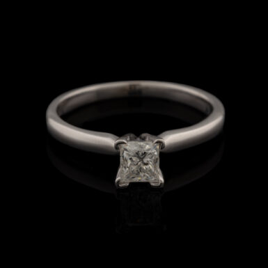 Pre-Owned White Gold .50 Carat Solitaire Engagement Ring