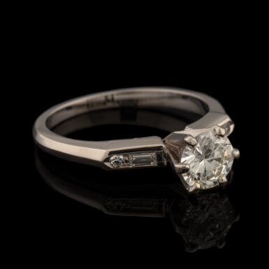 Vintage .70 Carat Diamond Engagement Ring in 18K