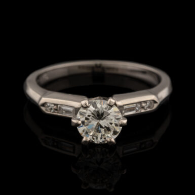 Vintage .70 Carat Diamond Engagement Ring in 18K