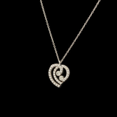 Pre-Owned Tiffany & Co. Diamond Heart Pendant