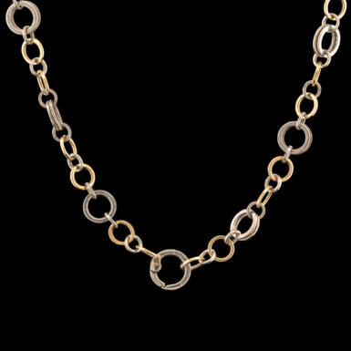 Pre-Owned Tiffany 18K & Sterling Circle Necklace