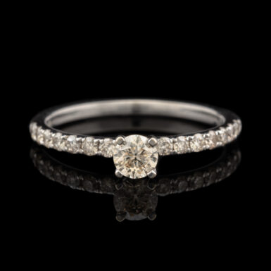 Pre-Owned Diamond Engagement Ring in 14K White Gold