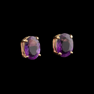 Pre-Owned 14K Amethyst Earrings in 14K