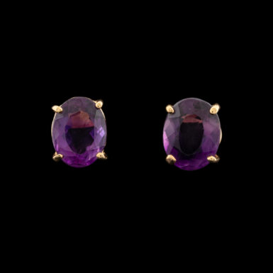 Pre-Owned 14K Amethyst Earrings in 14K