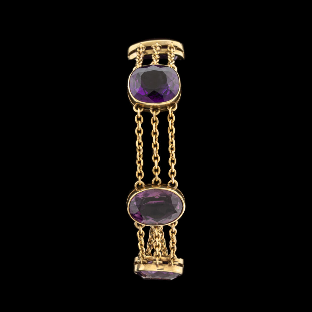 Vintage Amethyst Bracelet in 14K
