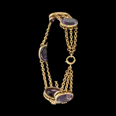 Vintage Amethyst Bracelet in 14K