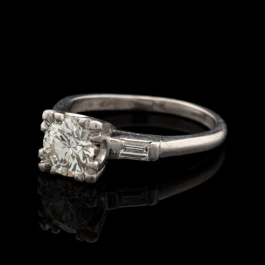 Antique 1.40 Carat TW Diamond Ring in Platinum