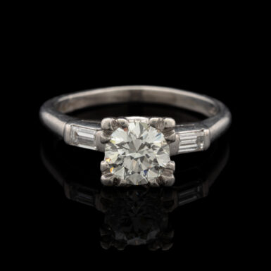 Antique 1.40 Carat TW Diamond Ring in Platinum