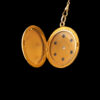 Antique Victorian 14K & 18K Diamond & Sapphire Locket