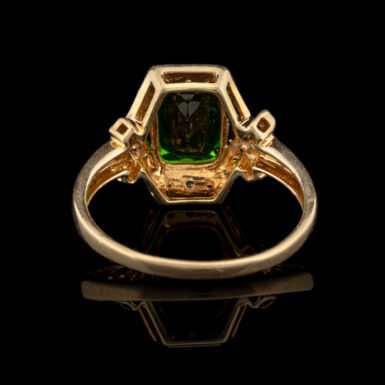 Pre-Owned Diopside & Diamond Ring in 10K