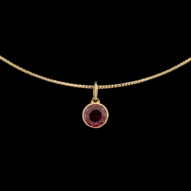 Pre-Owned Rhodolite Neckace in 14K