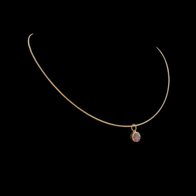 Pre-Owned Rhodolite Neckace in 14K