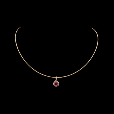 Pre-Owned Rhodolite Neckace in 14K