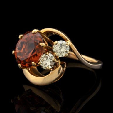 Pre-Owned Sherry Topaz & Diamond Ring in 18K