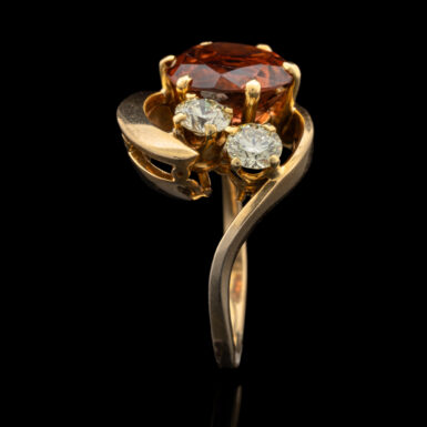 Pre-Owned Sherry Topaz & Diamond Ring in 18K