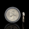 Pre-Owned Three-Diamond Ring in 18K White Gold