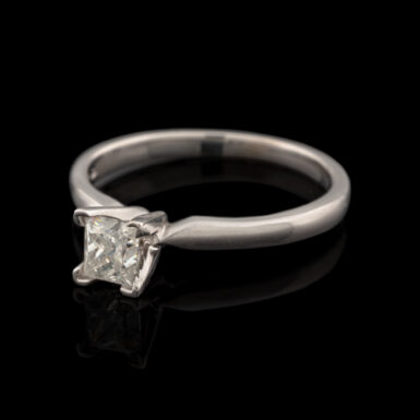 Pre-Owned White Gold .50 Carat Solitaire Engagement Ring