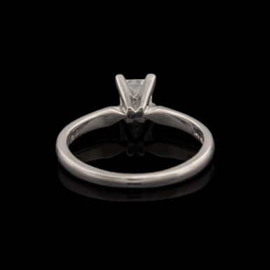 Pre-Owned White Gold .50 Carat Solitaire Engagement Ring