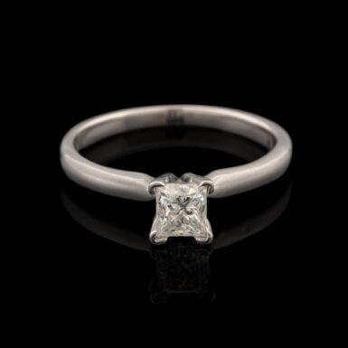 Pre-Owned White Gold .50 Carat Solitaire Engagement Ring