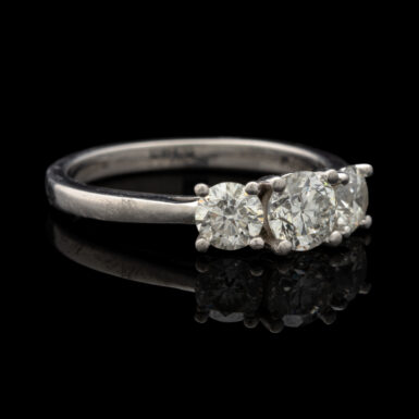 Pre-Owned Platinum Three Diamond Engagement Ring