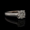 Pre-Owned 10K White Gold Diamond Halo Engagement Ring