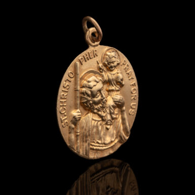 Pre-Owned 14K Saint Christopher Medallion