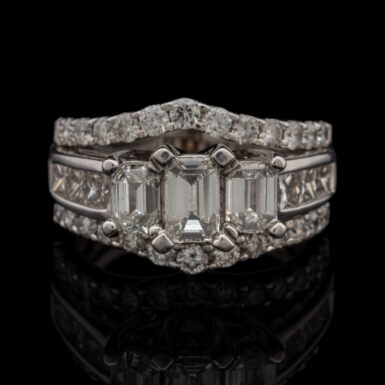 Pre-Owned 3.3 Carat tw Diamond Wedding Set