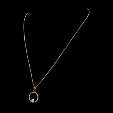 .50 Carat Diamond Circle of Love Pendant in 14K