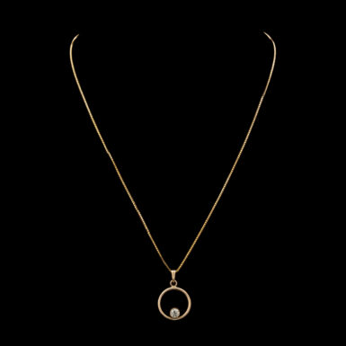 .50 Carat Diamond Circle of Love Pendant in 14K