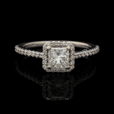 Pre-Owned Diamond Halo Engagement Ring