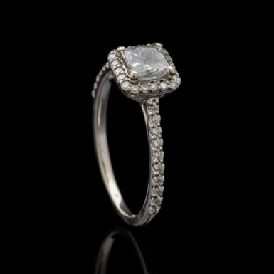 Pre-Owned Diamond Halo Engagement Ring