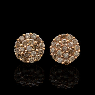 Pre-Owned 1.0 Carat tw Diamond Cluster Earrings