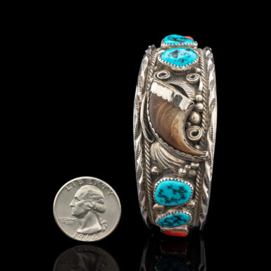 Pre-Owned Navajo Turquoise Nugget Cuff Bracelet