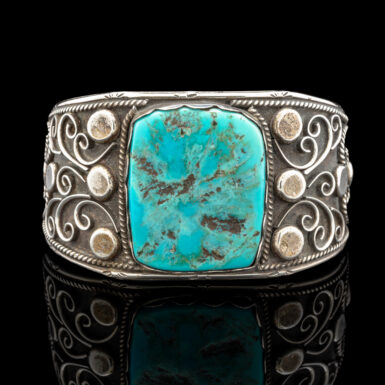 Pre-Owned Native American Navajo Turquoise Cuff Bracelet