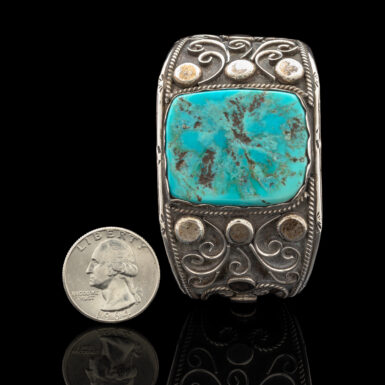 Pre-Owned Native American Navajo Turquoise Cuff Bracelet