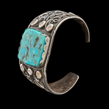 Pre-Owned Native American Navajo Turquoise Cuff Bracelet