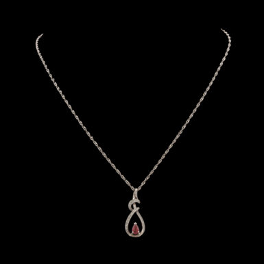 Pre-Owned Ruby & Diamond Heart Pendant