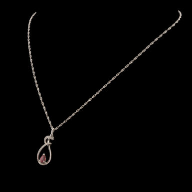 Pre-Owned Ruby & Diamond Heart Pendant