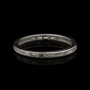 Vintage Diamond Eternity Band in Platinum