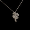 Pre-Owned Diamond 4-Leaf Clover Necklace in 18K
