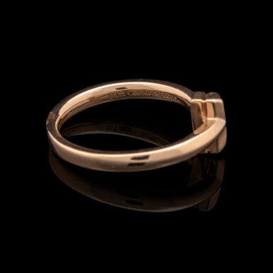 Tiffany & Co. Pre-Owned Diamond T Ring in 18K