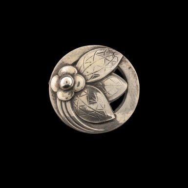 Georg Jensen Vintage Flower Brooch in Sterling