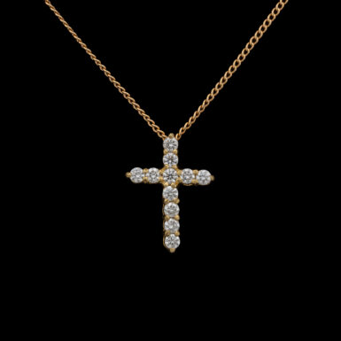 Pre-Owned 18K Roberto Coin VS Diamond Cross Pendant