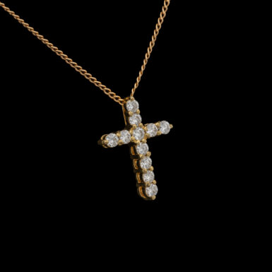 Pre-Owned 18K Roberto Coin VS Diamond Cross Pendant