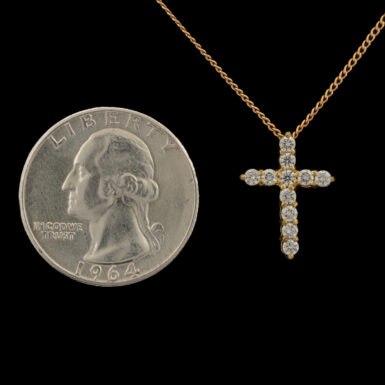 Pre-Owned 18K Roberto Coin VS Diamond Cross Pendant