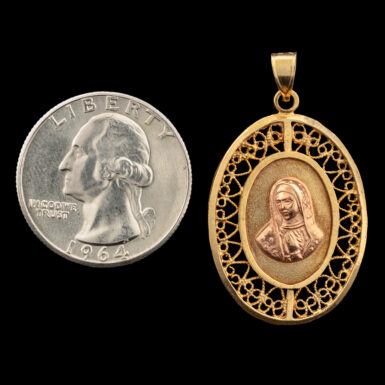 Pre-Owned 14K Madonna Pendant