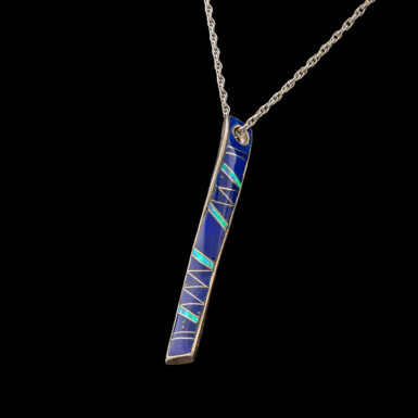 Carol Felley Pre-Owned Lapis & Synthetic Opal Pendant