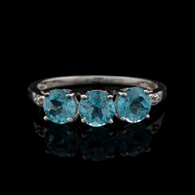 Pre-Owned Blue Topaz Ring in 10K