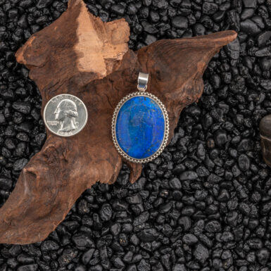 Pre-Owned Lapis Pendant in Sterling